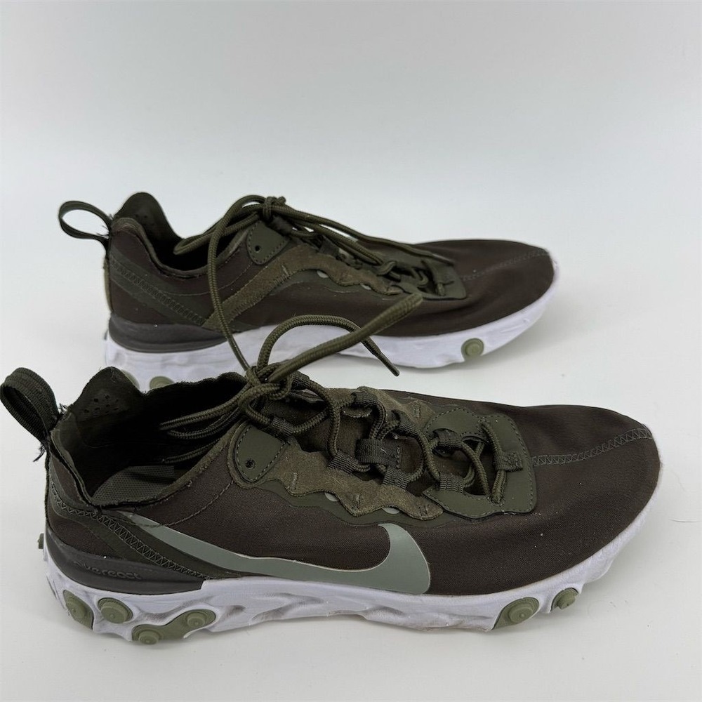 Nike‎ React Element 55 Men's Sneakers Green Size 8 Athletic Shoes